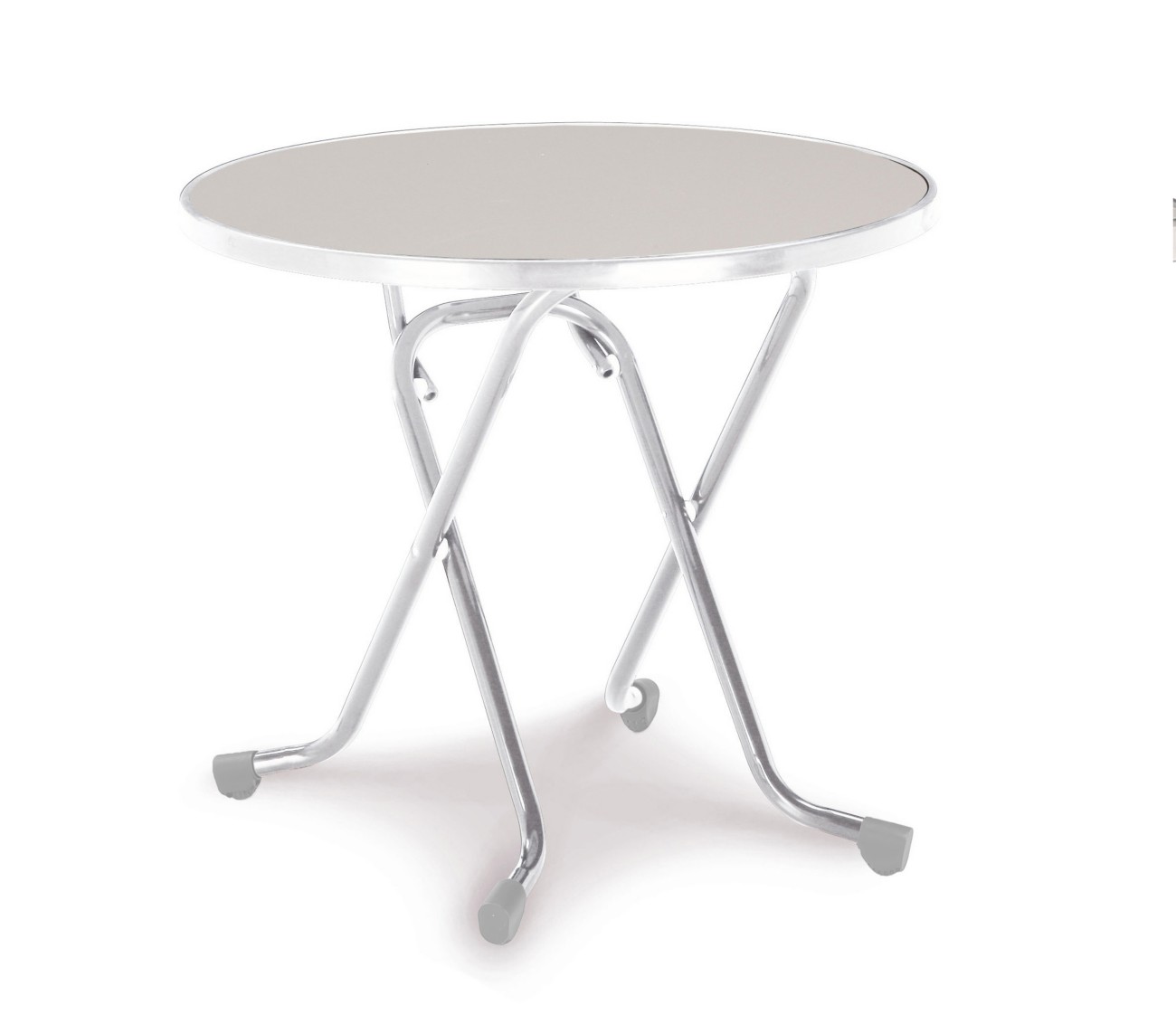 Best Freizeitmoebel Tisch 26528085 Stahl Silber 800 x 800 x 730 mm
