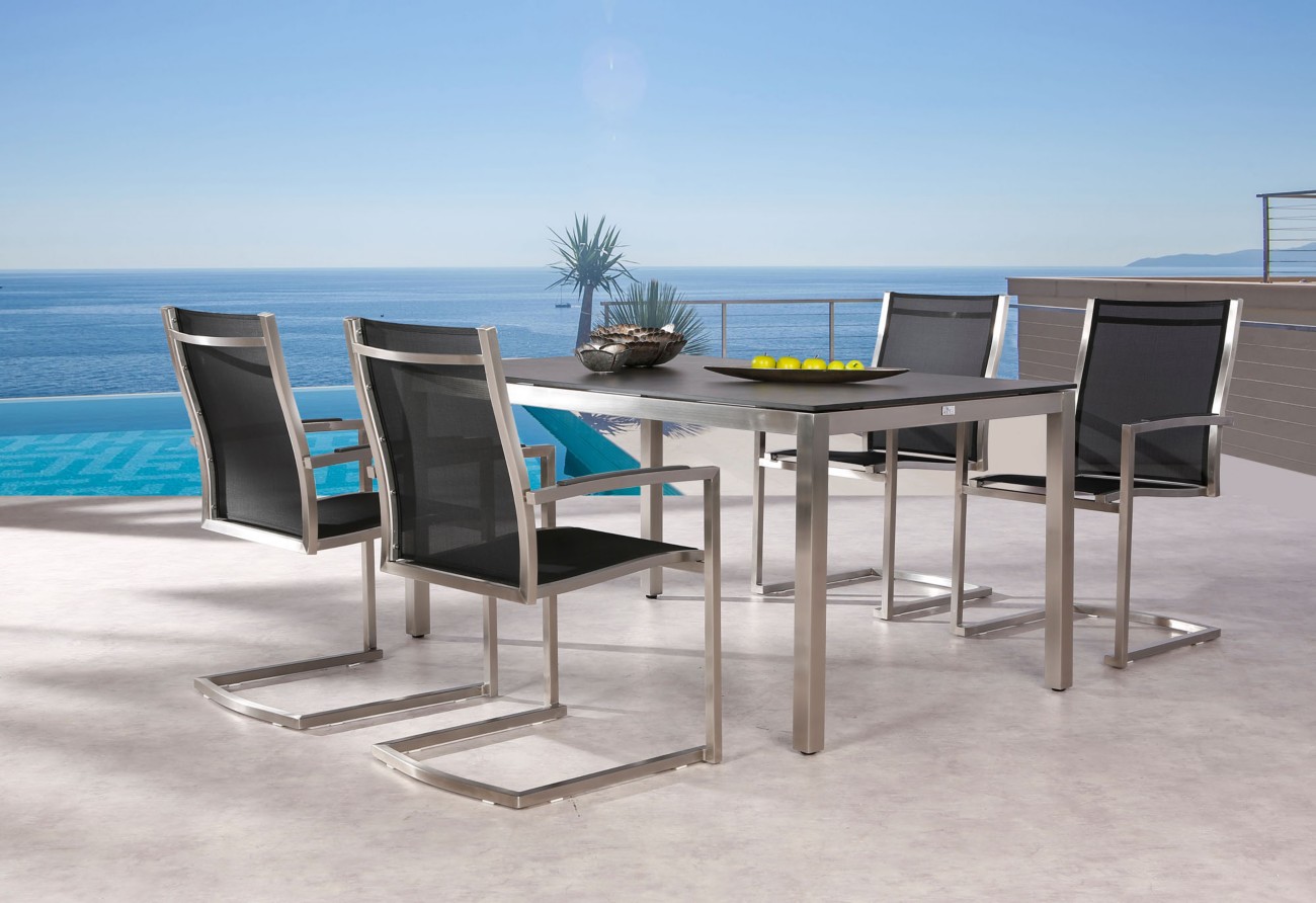 Best Freizeitmoebel Dining Gruppe Edelstahl 94150087