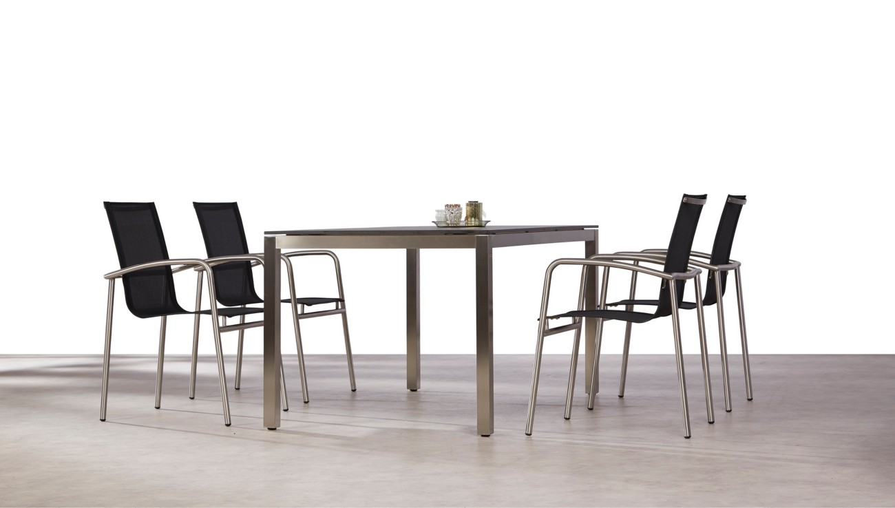 Best Freizeitmoebel Dining Gruppe Edelstahl 94150180