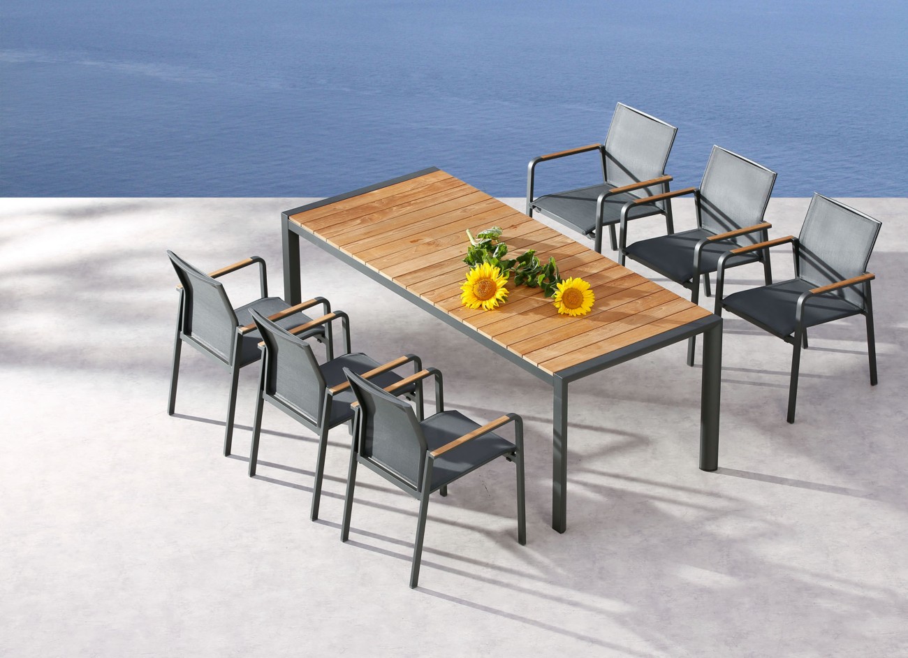 Best Freizeitmoebel Dining Gruppe Anthrazit 94170258