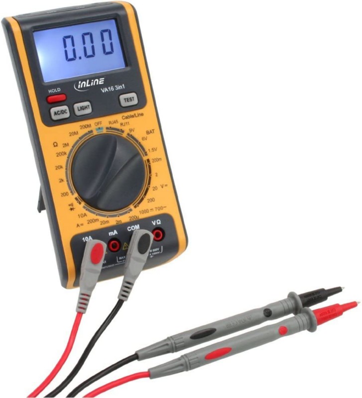 Inline Tragbares Multimeter 43115 Stromversorgung: Batterie Test Typ: Spannung, Strom, Widerstand