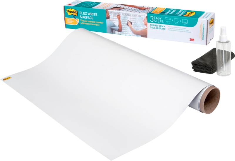 Post-it Flex and Write Whiteboard-Folie 242 x 122 cm Weiß 7100299521