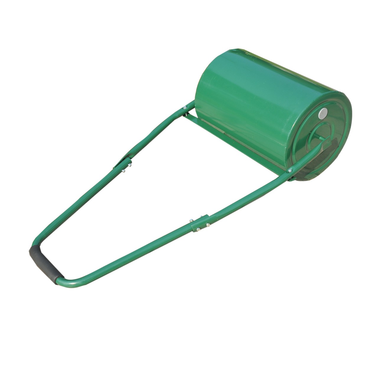 Outsunny 30Cm Metal Water/Sand Filled Heavy Duty Garden Lawn Roller Green