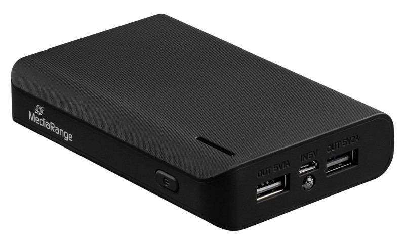 MediaRange Powerbank MR752 8800 mAh Schwarz