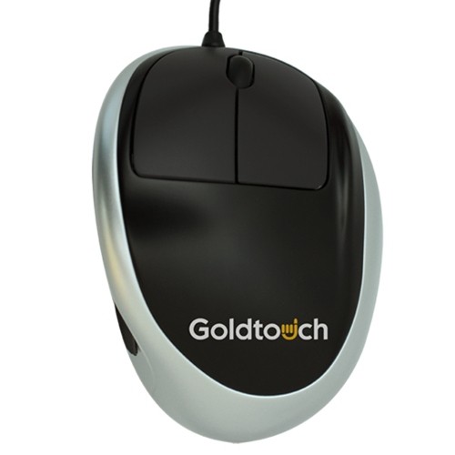 BakkerElkhuizen Goldtouch BNEGTEMR Kabelgebundene Maus Verkabelt Nein Schwarz, Silber