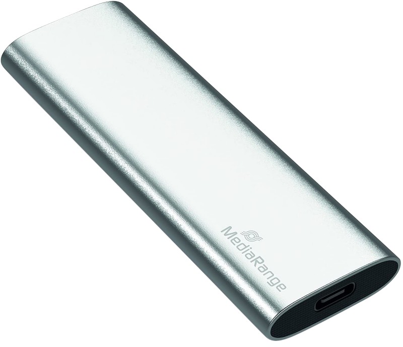 Thumbnail - MediaRange 120 GB Externe SSD MR1100 USB 3.2 (Gen 1) Silber