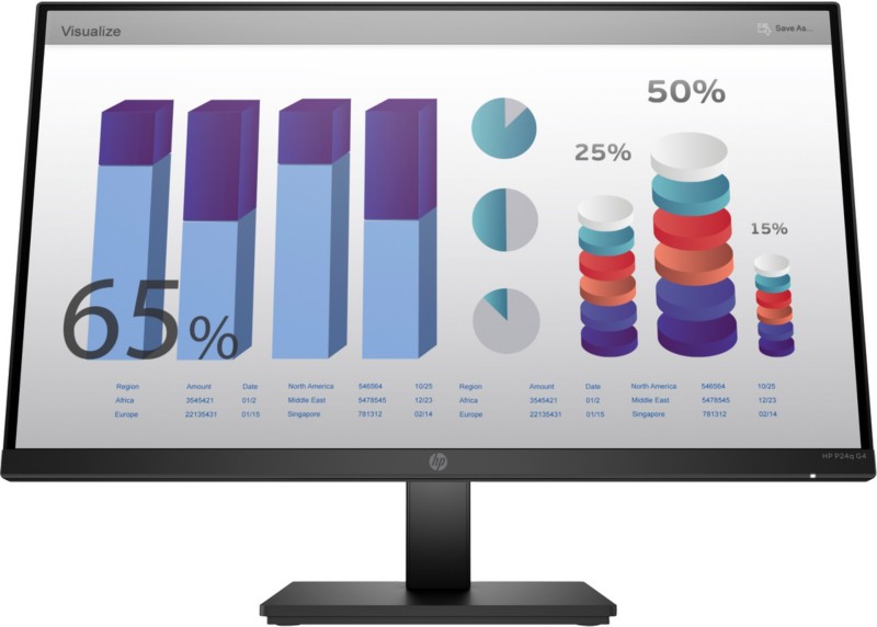 Image of 24" HP P24q G4 - 2560x1440 - IPS