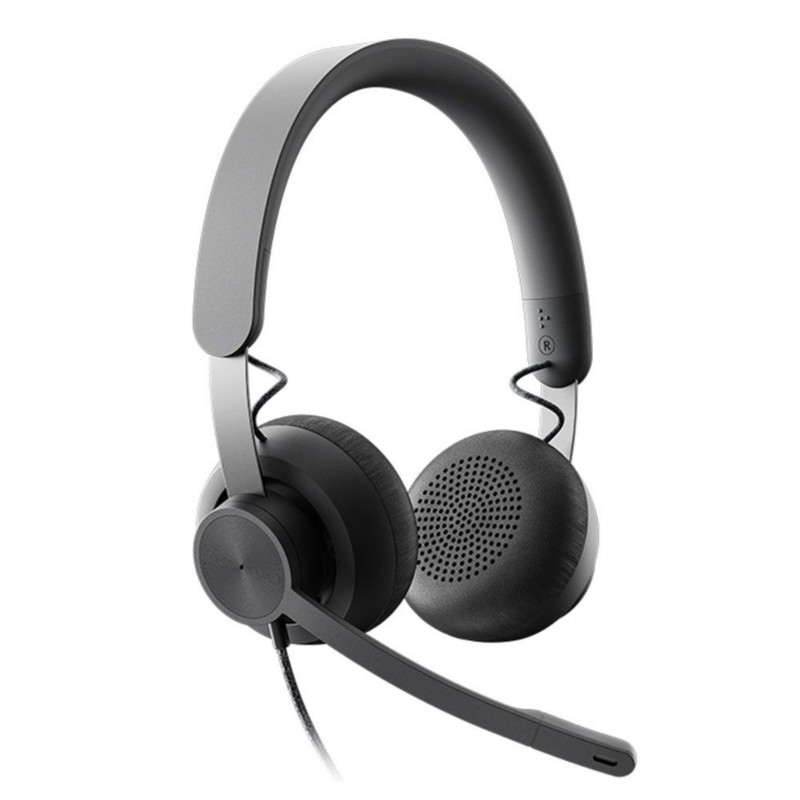 Thumbnail - Logitech Zone Verkabelt Headset Kopfbügel USB-C Noise Cancelling Microphone Mit Mikrofon Stereo Schwarz