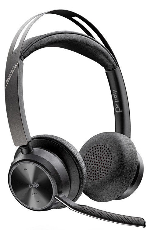 poly Voyager Focus 2 UC Verkabelt / Kabellos Headset Kopfbügel USB Mit Bluetooth Noise Cancelling Microphone Mit Mikrofo...