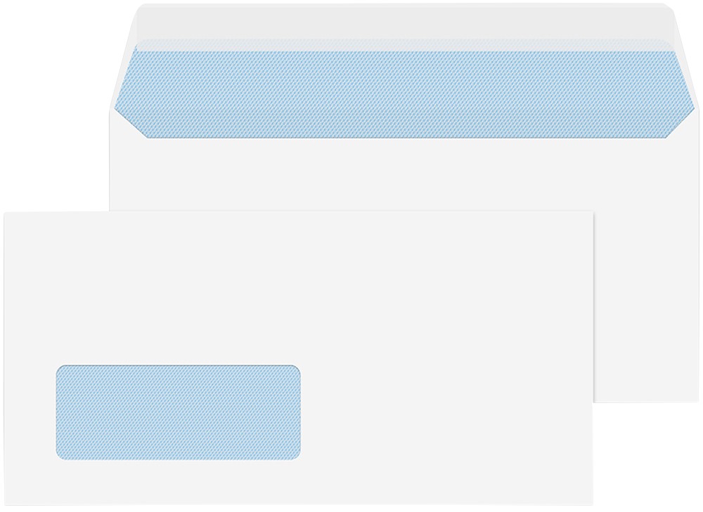 Blake Purely Envelopes Dl White Window 220 (W) X 110 (H) Mm Peel And Seal 100 Gsm Pack Of 250