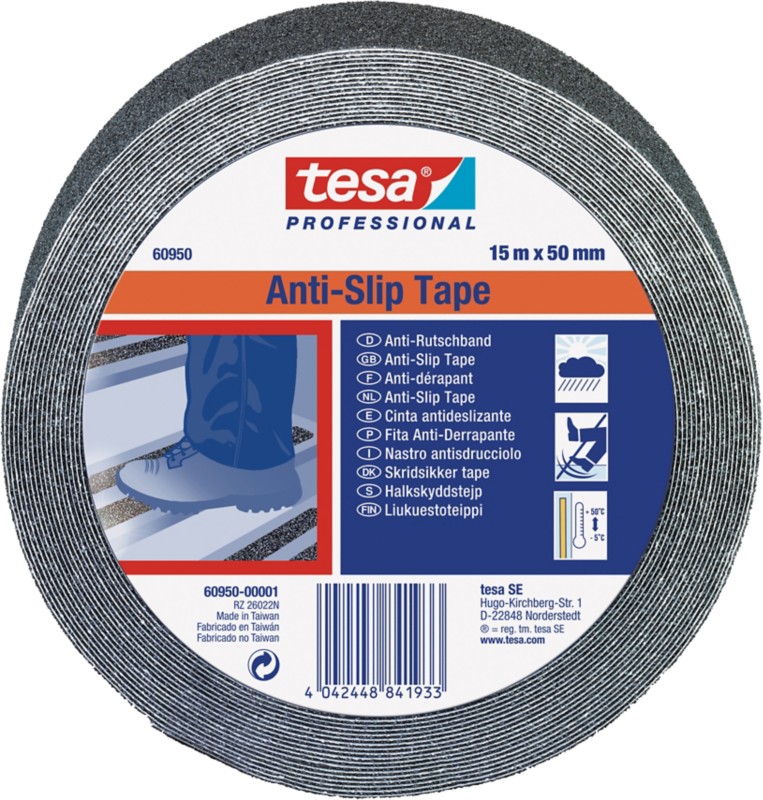 tesa Anti-Rutsch-Band tesa Professional Schwarz 25 mm (B) x 15 m (L)