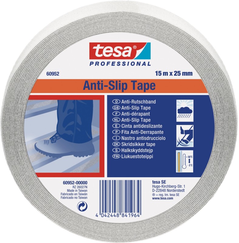 tesa Anti-Rutsch-Band tesa Professional Transparent 250 mm (B) x 15 m (L)