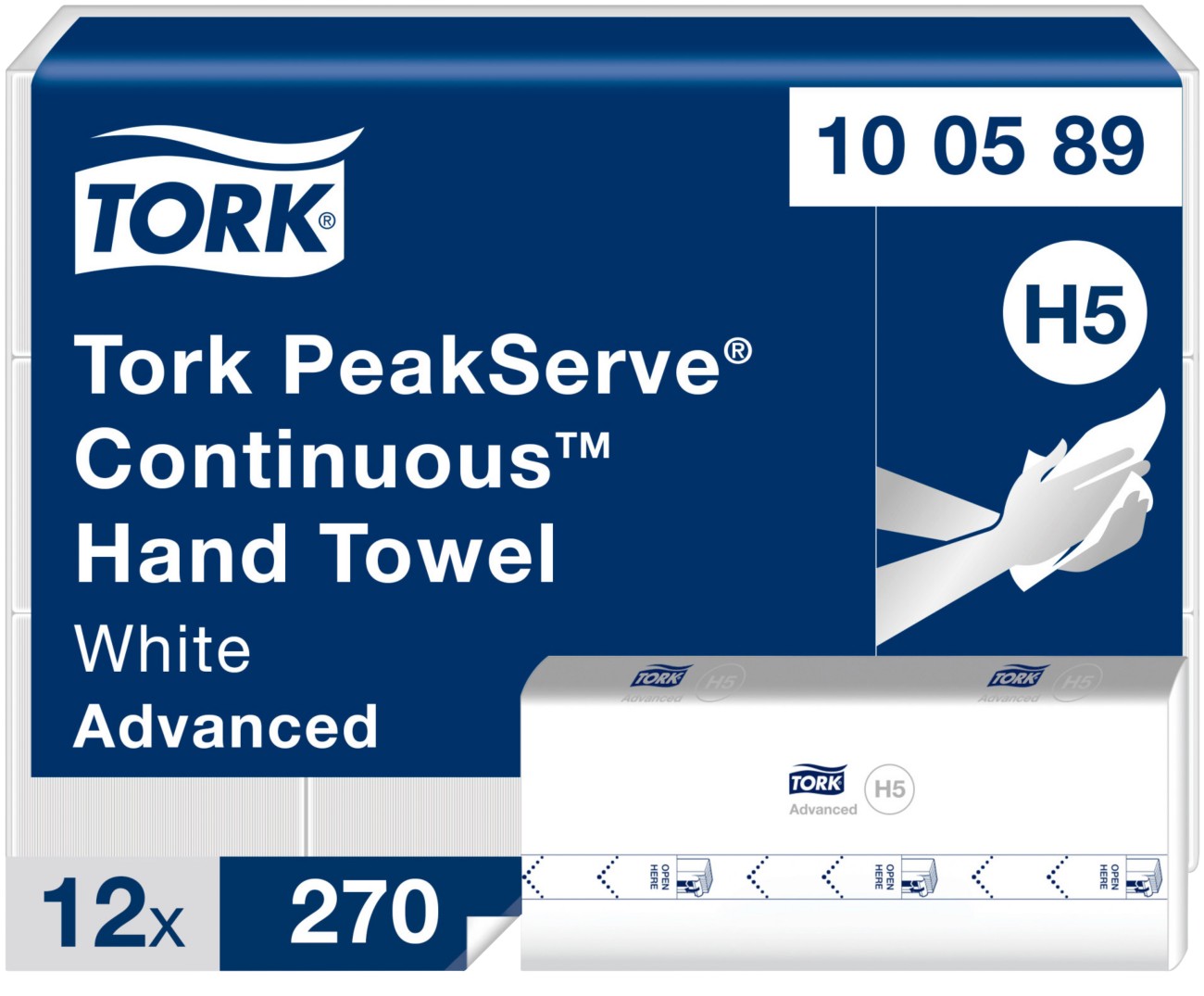 Tork PeakServe Paper Towels Soft & Absorbent 22.5x20.1cm - Image 3