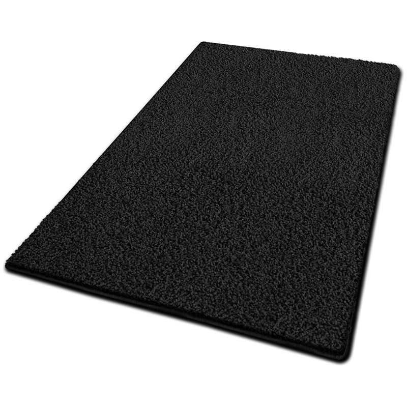 Floordirekt Shaggy-Teppich Barcelona 21757 Schwarz Quadratisch 1000 mm x 1000 mm