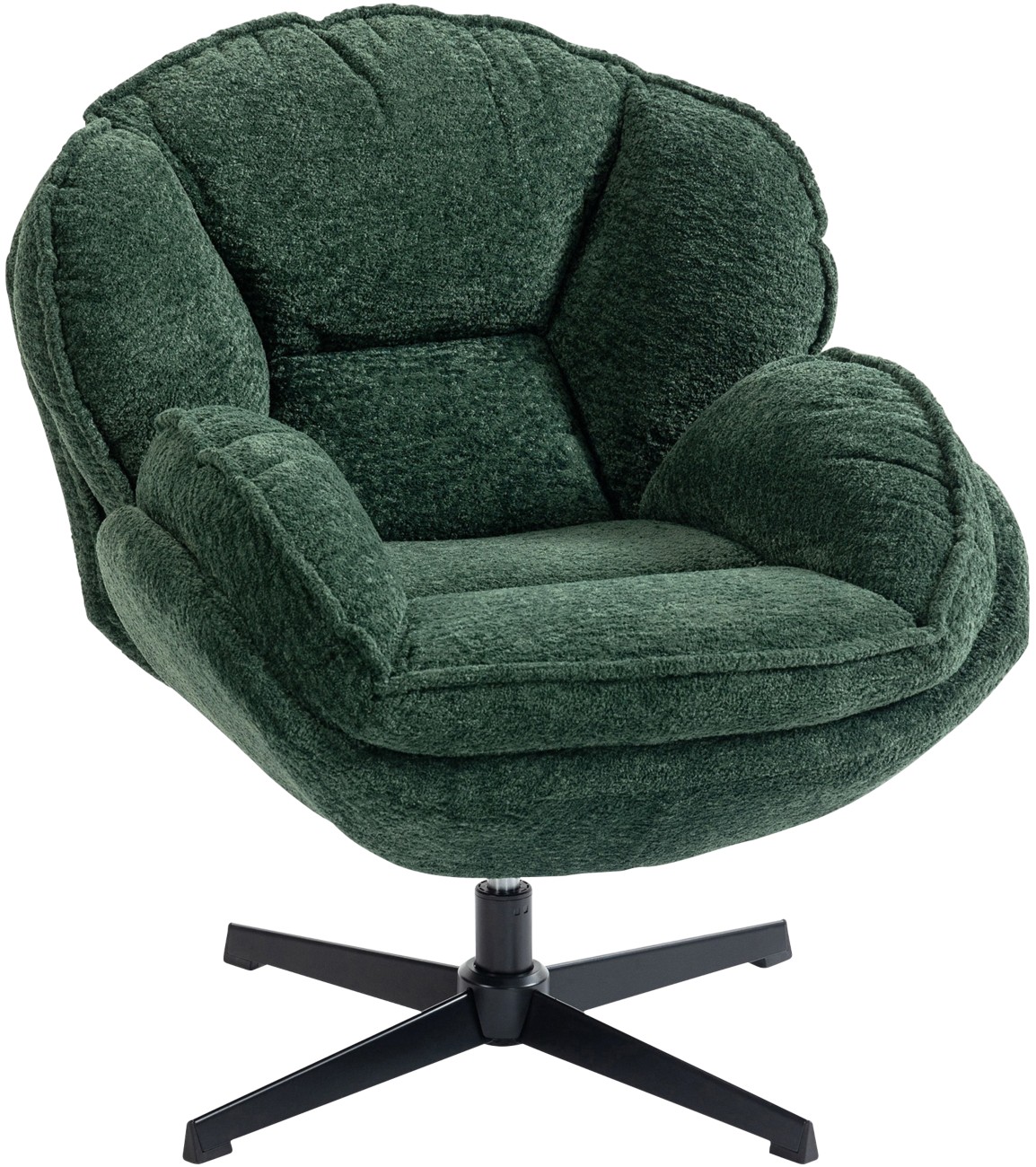 Rackhams Dark/Green Accent Chair With Swivel For Living Room - Image 4