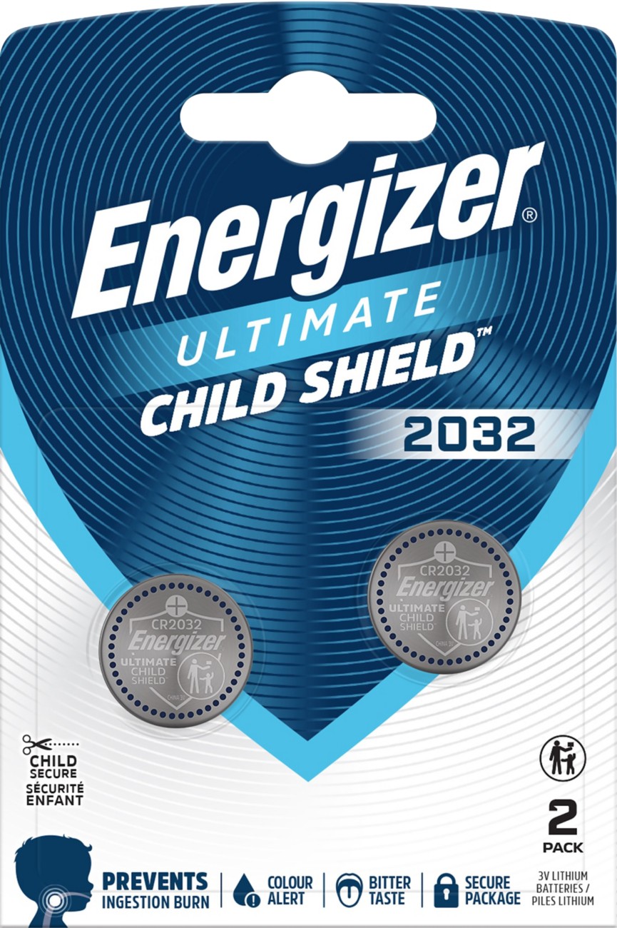 Energizer Ultimate Lithium - CR2032 Batteries (2 Pack) 3V Battery Coin Cell | World's First 3 in 1 Child Shield Colour Alert Technology - AirTags, Car Key Fobs, Watches - 12 Year Shelf Life - Image 3