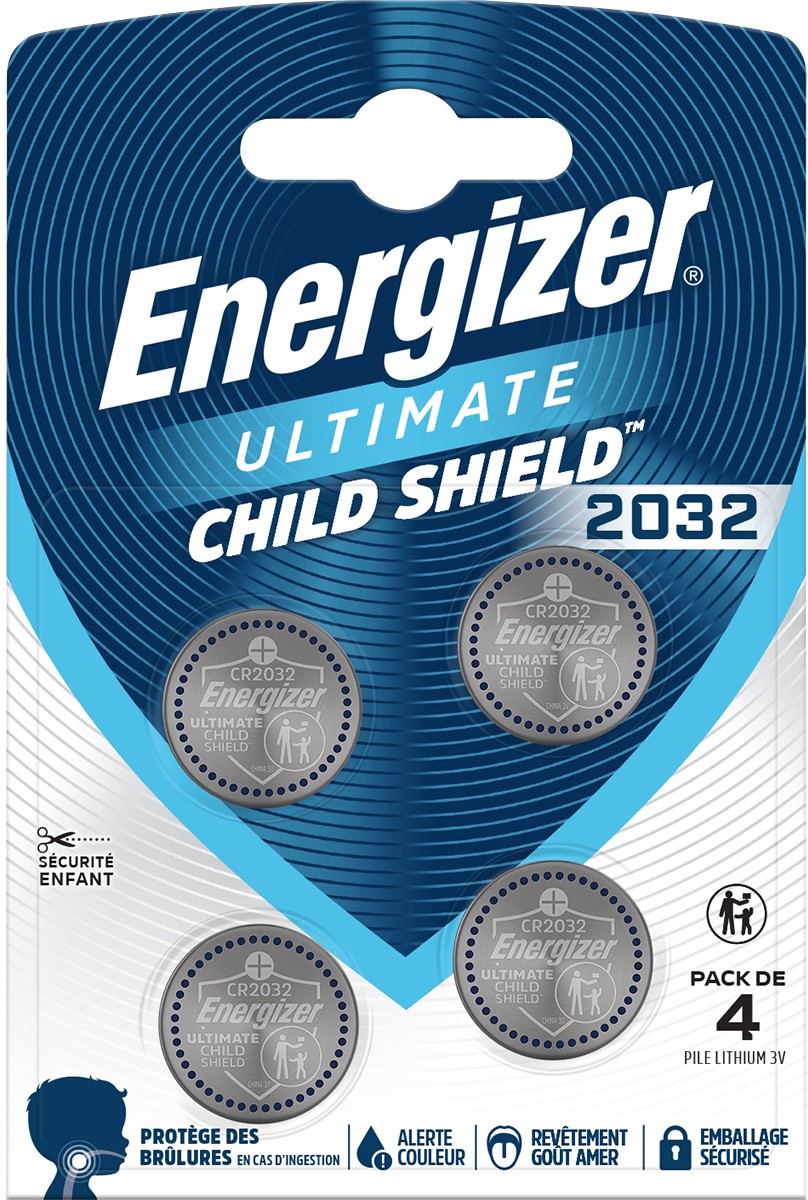 Energizer Ultimate Lithium - CR2032 Batteries (4 Pack) 3V Battery Coin Cell | World's First 3 in 1 Child Shield Colour Alert Technology - AirTags, Car Key Fobs, Watches - 12 Year Shelf Life - Image 6