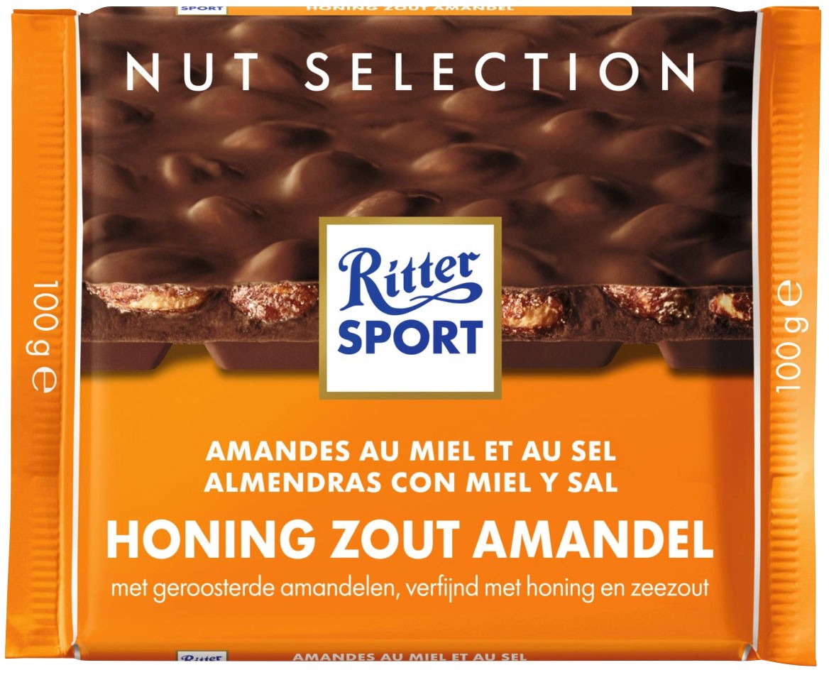 RITTER SPORT Honig Salz Mandel Milchschokolade Schokolade 100 g 1244433