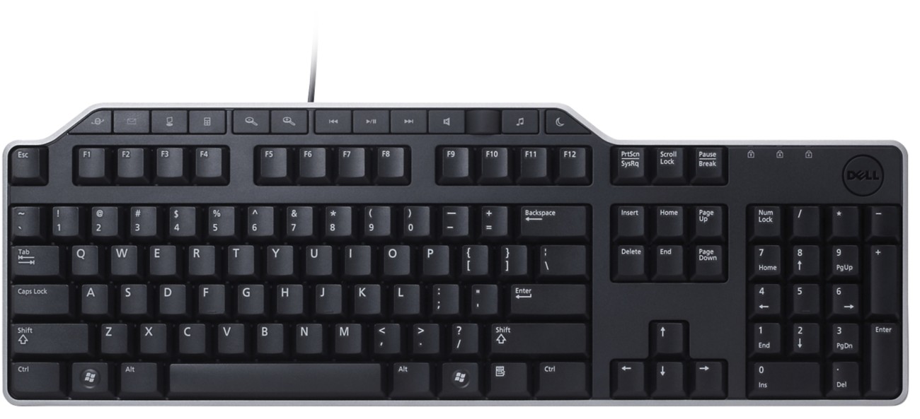 Dell Kb522 Wired Business Multimedia Keyboard With 2-Port Usb 2.0 Hub