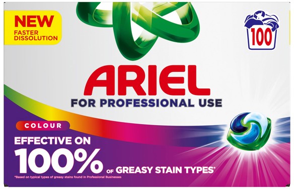 Ariel Professional Laundry Liquid Pods Colour 2X50 (Pack 100) - Image 3
