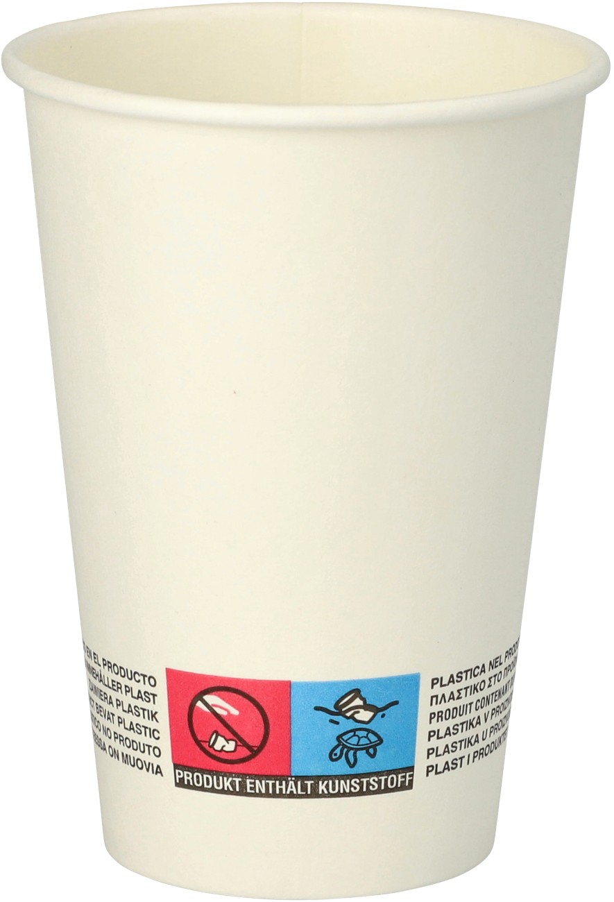 PAPSTAR Einwegbecher 180 ml Weiß 92 mm 2500 Stück 1251571