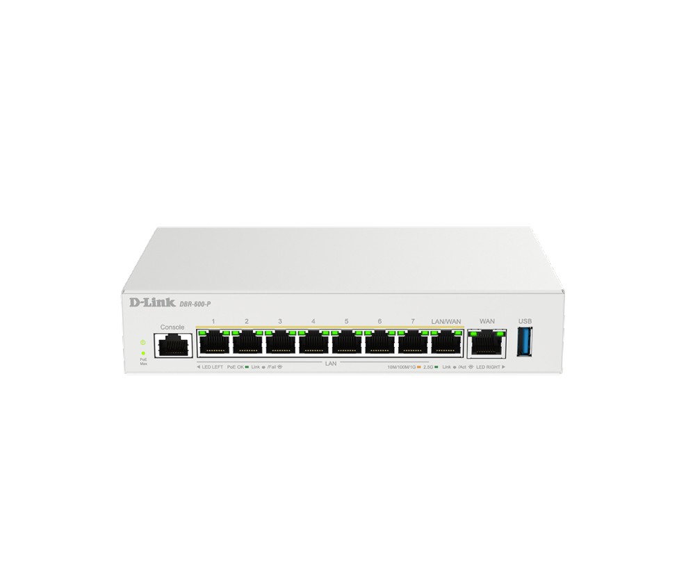 D-Link DBR-600-P/B 2,5-Gigabit-Ethernet-Kabelrouter Weiß 1252044