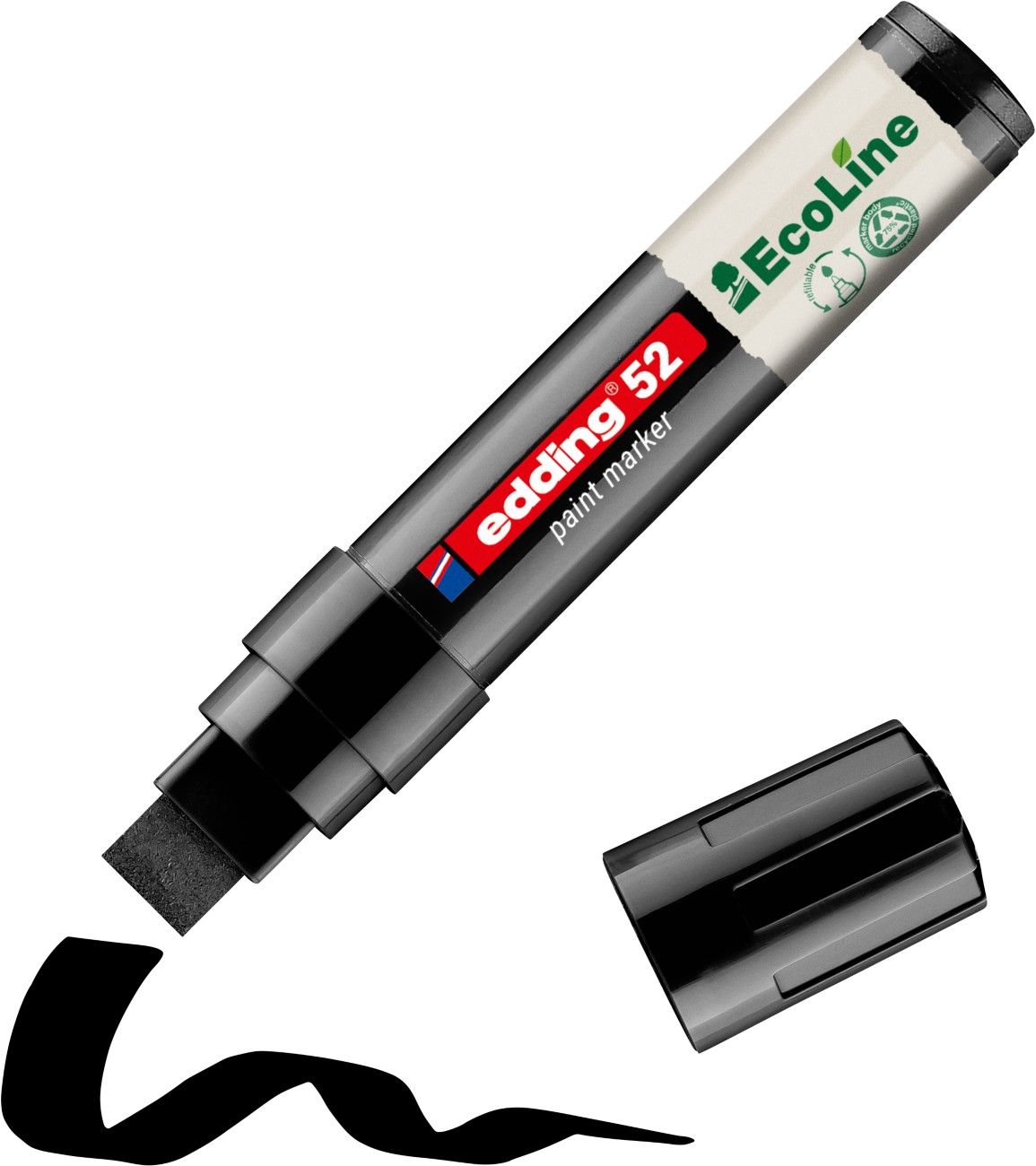 Thumbnail - edding EcoLine 52 Permanent Lackmarker Schwarz