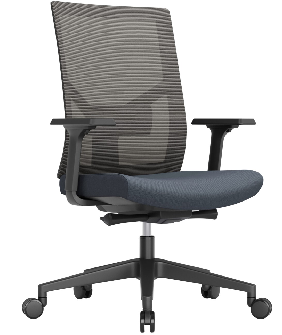 Schaffenburg Ergonomischer Stuhl Synchronmechanismus Höhenverstellbare Armlehne Höhenverstellbarer Sitz Grau 130 kg 110-...