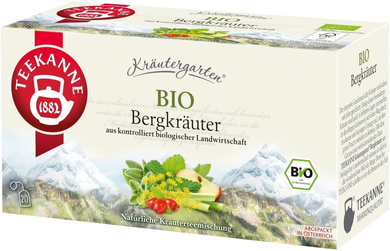 Teekanne Kräutergarten Tee Beutel 20 Stück à 2,5 g