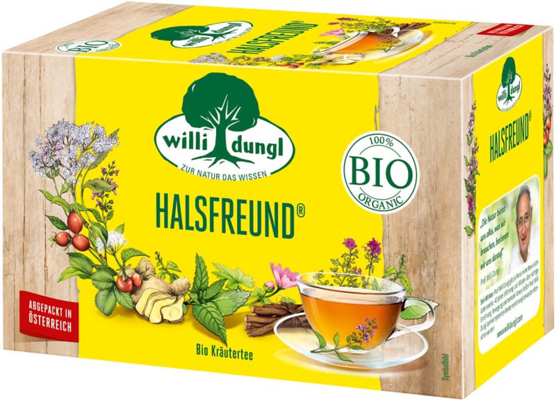 Willi Dungl Halsfreund Teebeutel 20 Stück à 2 g