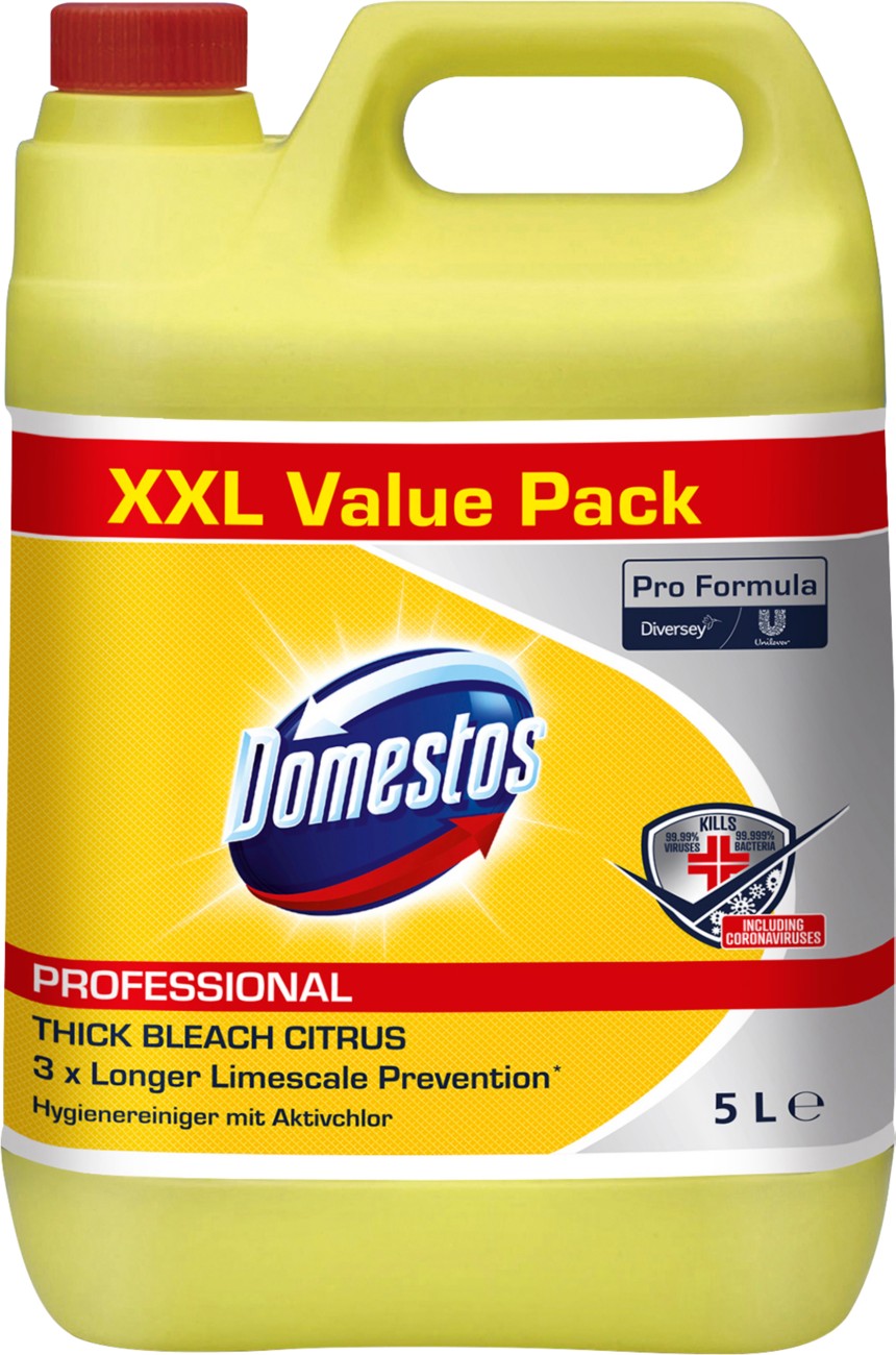 Domestos Pro Formula Zitrusfrische Flüssig Bleichmittel 5 L 1264545