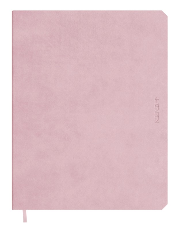 de KEMPEN Notizbuch A5 Liniert Gebunden Seitlich gebunden Softcover Rosa 192 Seiten