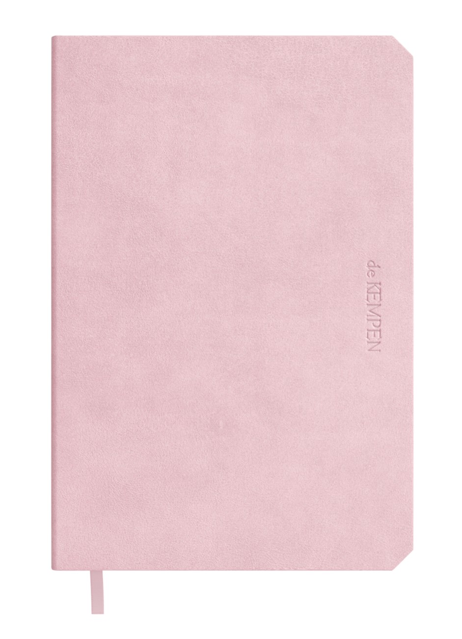 de KEMPEN Notizbuch DIN A6 Liniert Gebunden Seitlich gebunden Softcover Rosa 192 Seiten