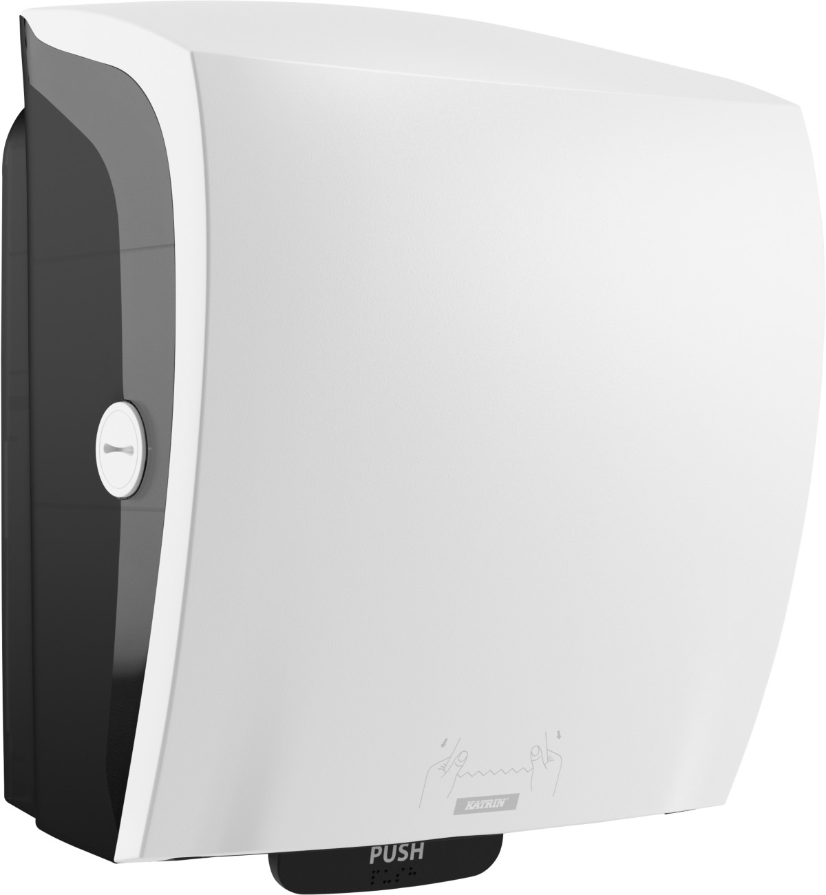 KATRIN System Papierhandtuchrollenspender Weiß 82071 1264606