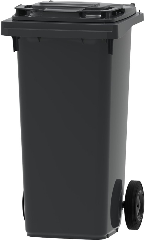 Mülltonne 120 L Grau Kunststoff