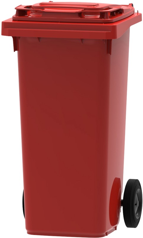 Mülltonne 120 L Rot Kunststoff