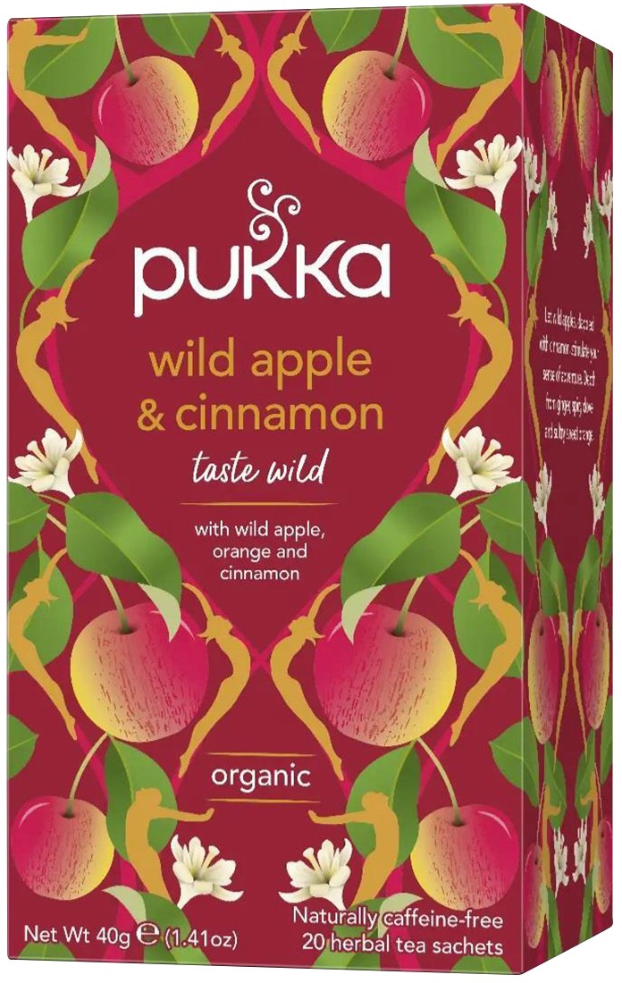 Pukka Wild Apple And Cinnamon Tea Bags Pack Of 20