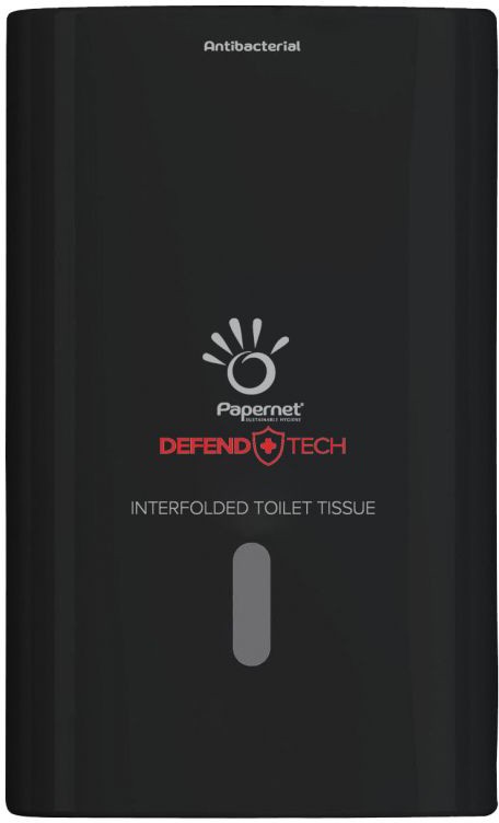 Papernet Defend Tech Interfolded Toilettenpapierspender 416157 Schwarz