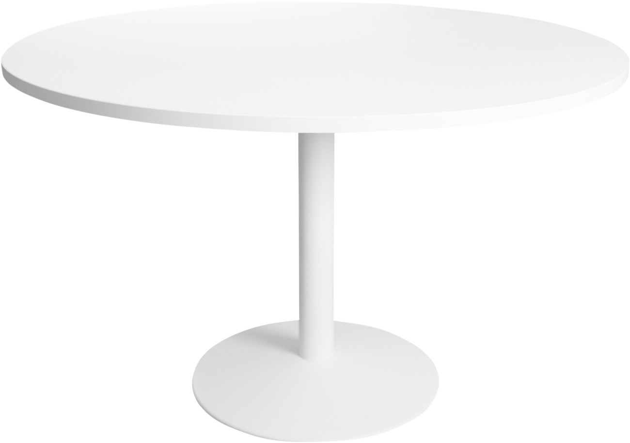 Schaffenburg Linesto V Rund Konferenztisch Weiß 100 cm
