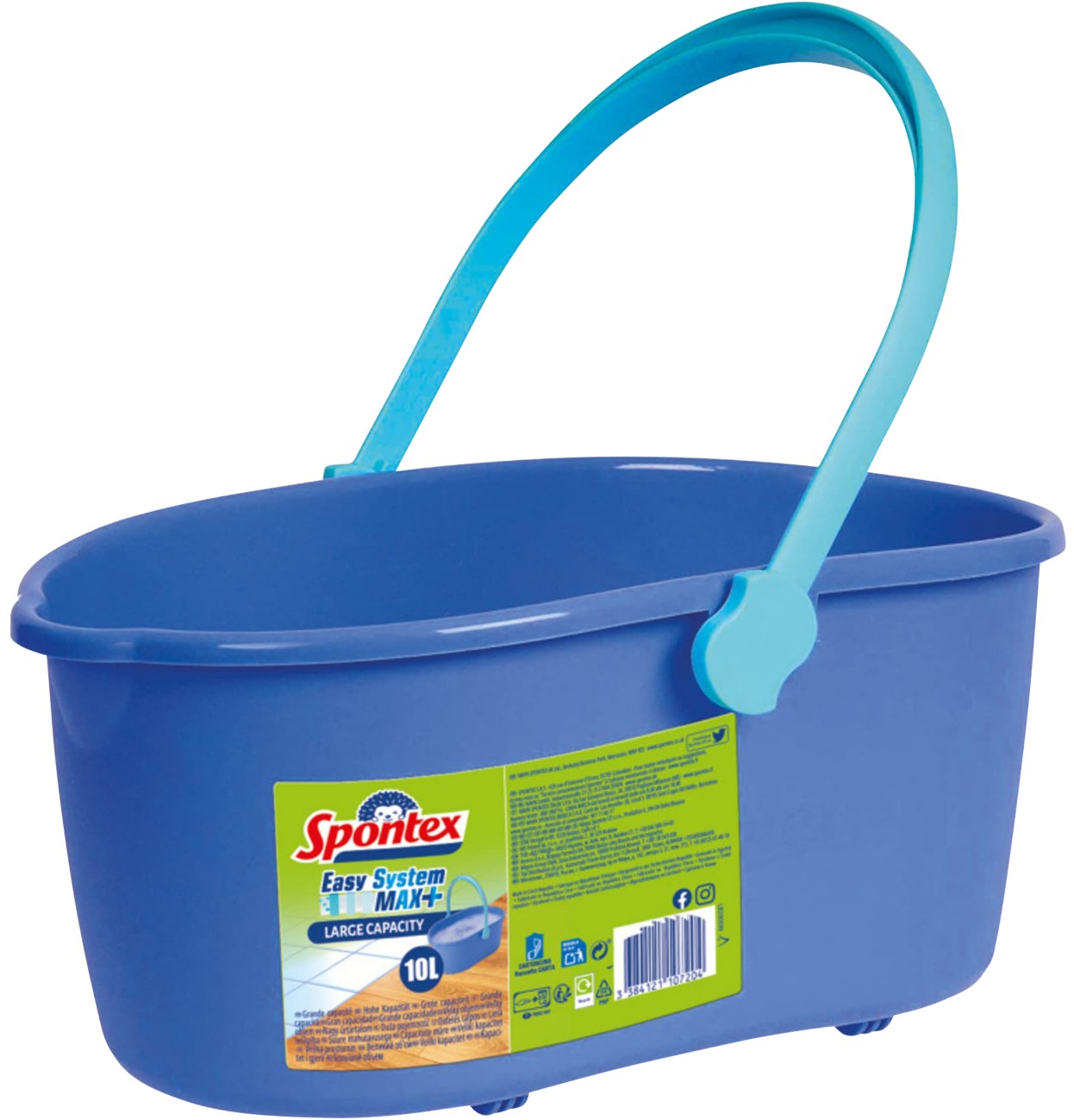 Spontex Eimer 46 x 27 x 19,5 cm Blau