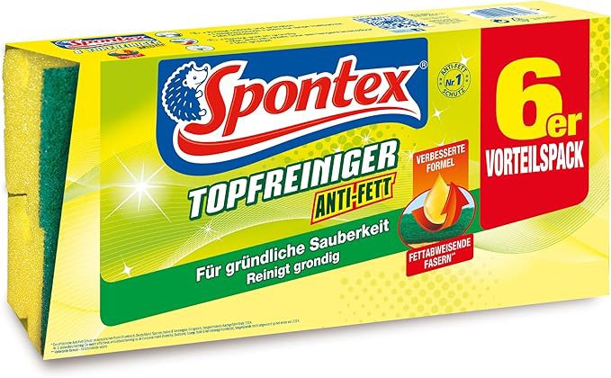 Spontex Schwammsauger Gelb, Grün 6 Stück