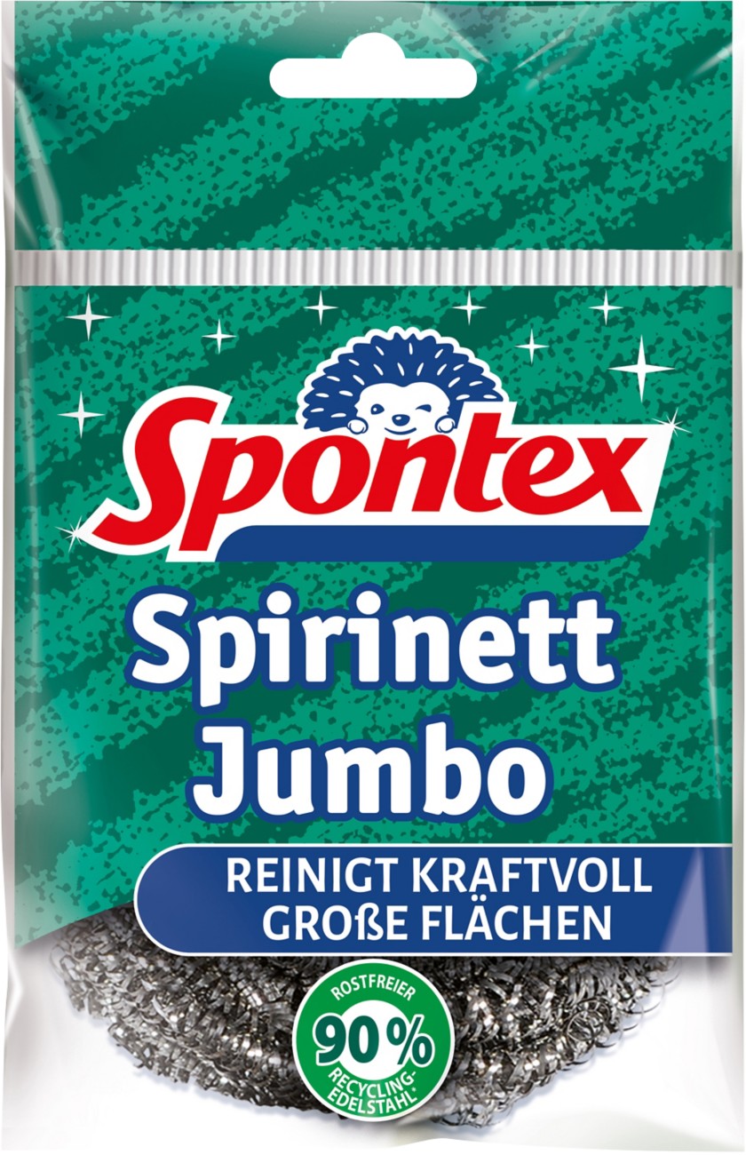 Spontex Jumbo Sprinett Scheuerschwamm 2 x 2 x 6 cm Silber