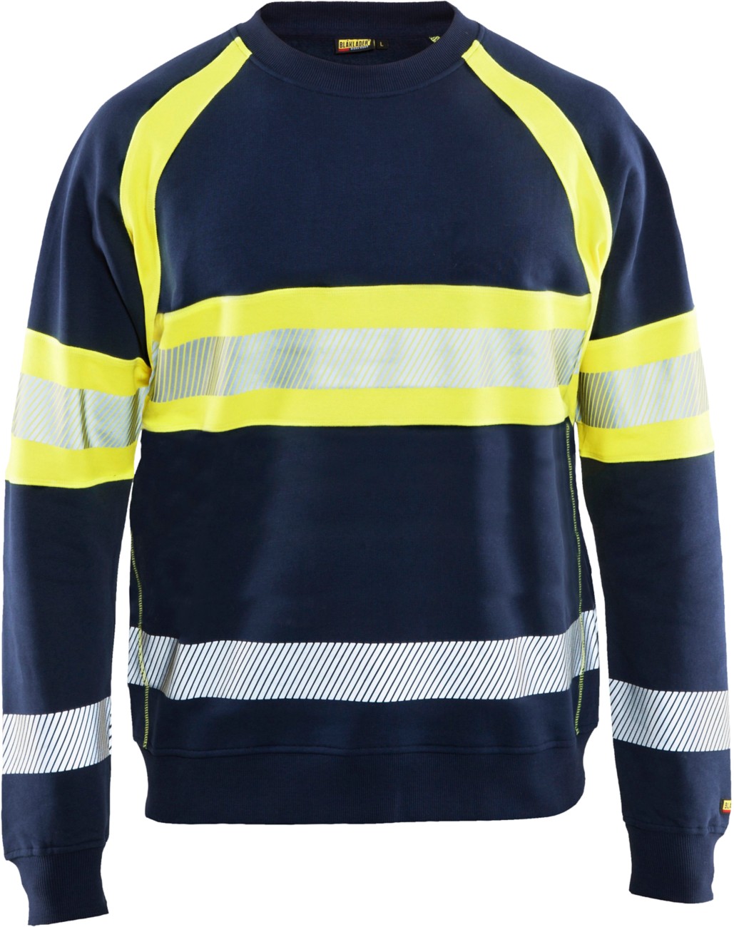 Blåkläder Black/Yellow Sweater 33591158 Cotton Small