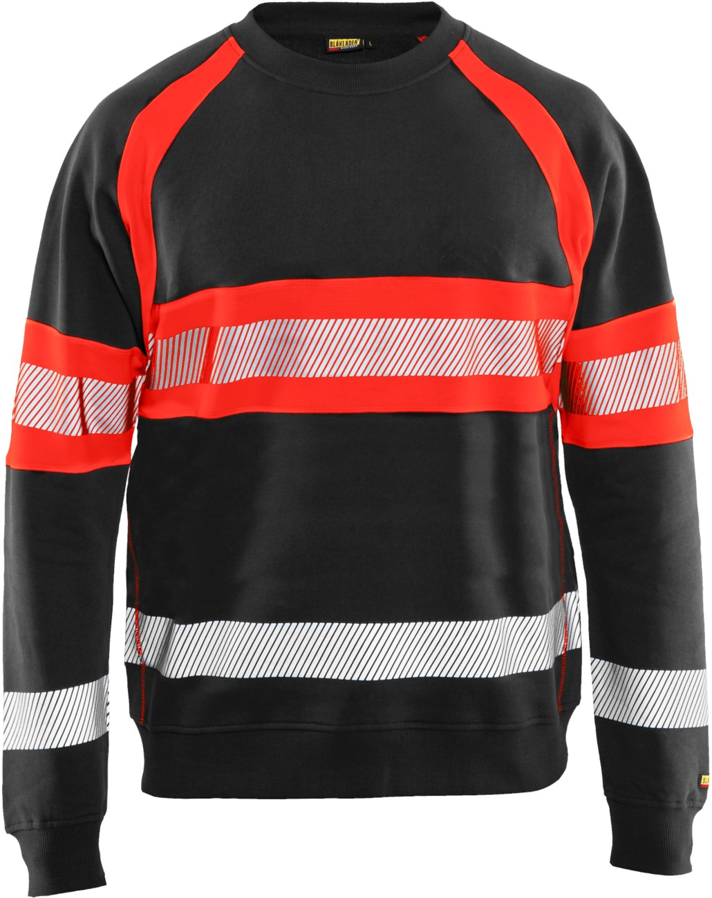 Blåkläder Black/Red Sweater 33591158 Cotton Medium