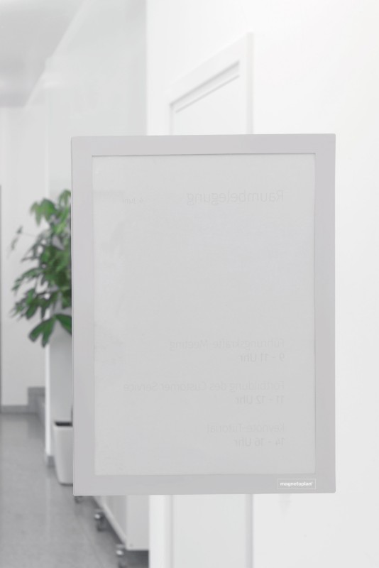 Thumbnail - magnetoplan magnetofix DIN A3 Inforahmen Selbstklebend Silber Haftend 1132032 20,5 (B) x 0,6 (T) x 75 (H) cm 2 Stück