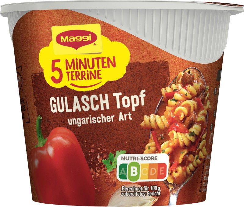 Maggi 5 Minuten Terrine Instantsuppe Gulaschtopf