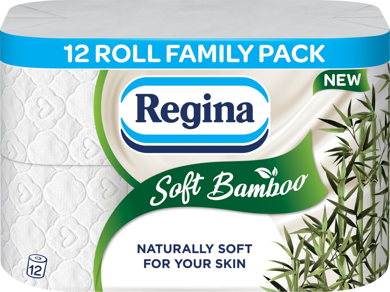 Regina Soft Bamboo Toilet Tissue, 3-Ply, 12 Rolls - Image 2