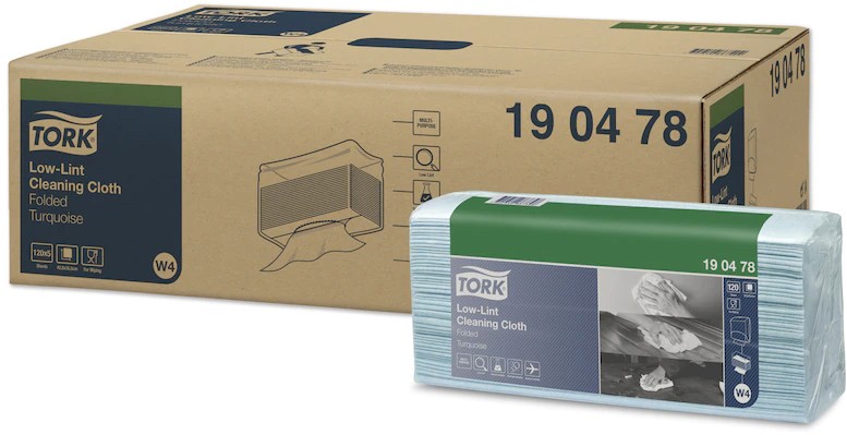 Tork Reinigungstuch Türkis W4 5 Packungen mit 120 Tüchern