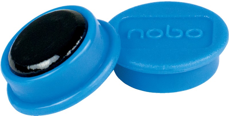 Nobo Whiteboard-Magnete Blau 0.1 kg Tragfähigkeit 13 mm 10 Stück