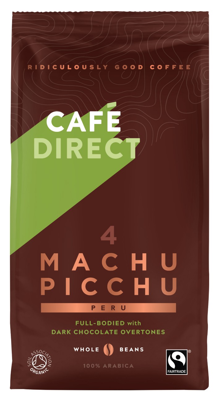 Café Direct Machu Picchu Coffee Beans Dark Chocolate Undertones Arabica 200 G